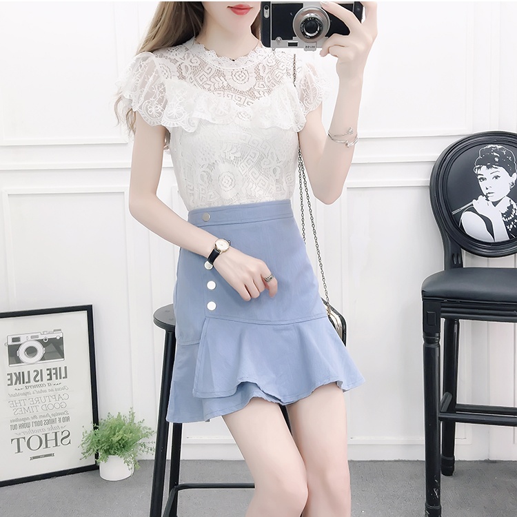 Mermaid spring and summer lady Korean style irregular skirt