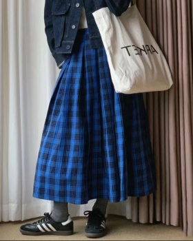 Loose blue skirt slim Casual long skirt for women