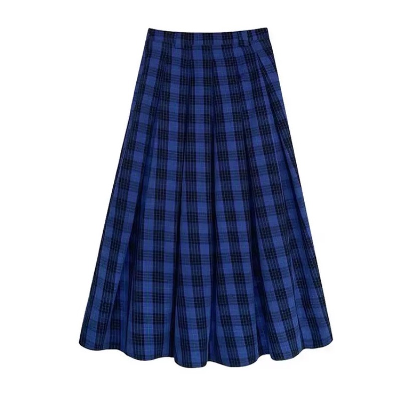 Loose blue skirt slim Casual long skirt for women