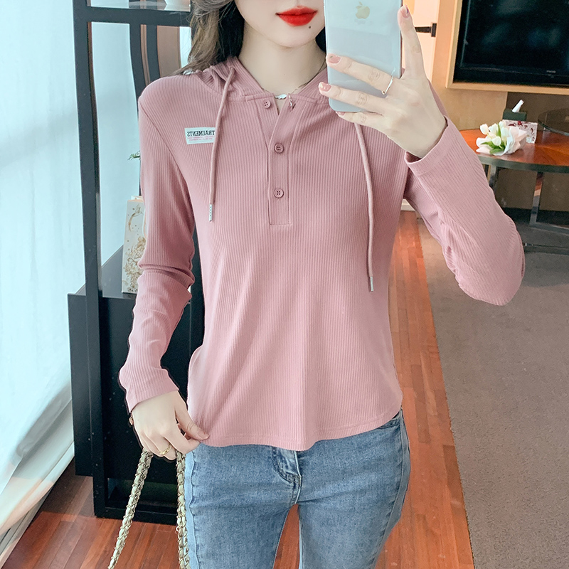 Western style Casual hoodie all-match spring small shirt