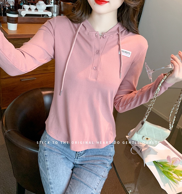 Western style Casual hoodie all-match spring small shirt