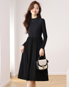 Pure fashion slim long pinched waist spring dress for women