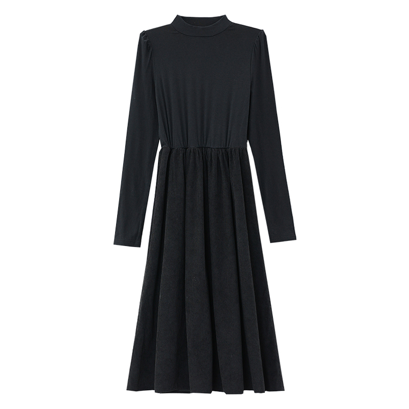 Pure fashion slim long pinched waist spring dress for women