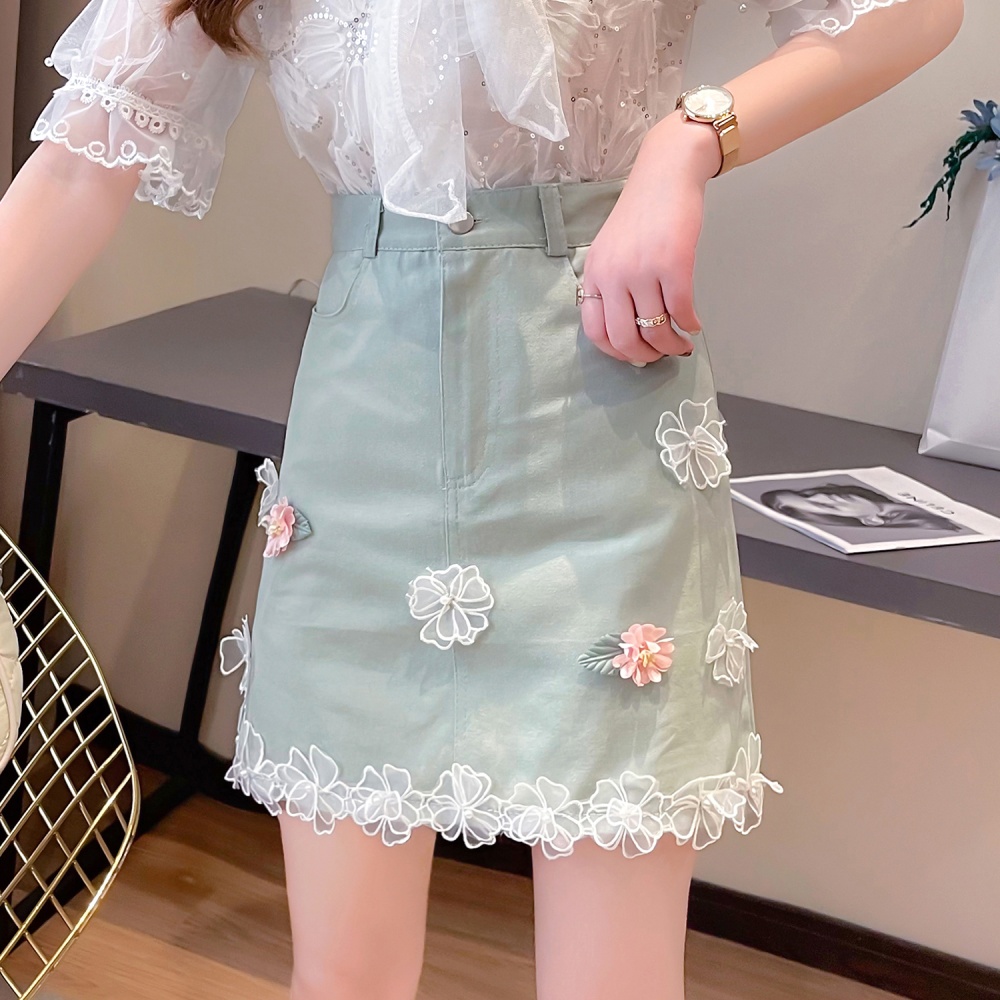 Flowers decoration spring and summer beautiful skirt