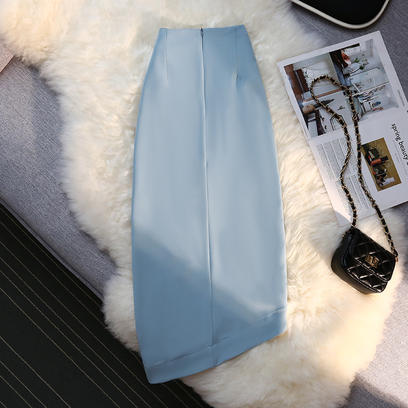 Package hip irregular long dress fold skirt for women