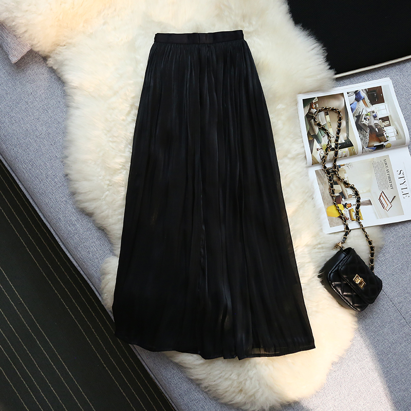 Spring and summer drape elegant skirt for women