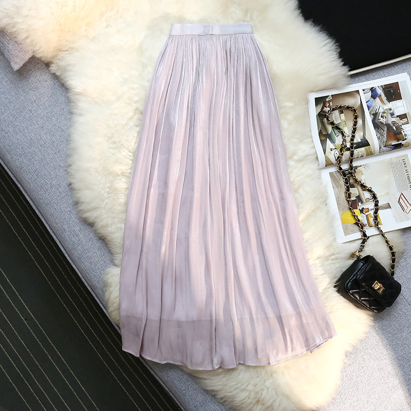 Spring and summer drape elegant skirt for women