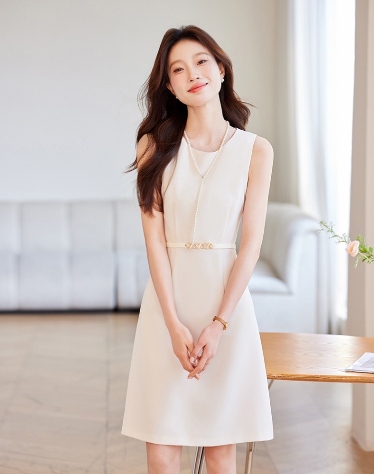 Sleeveless summer dress thin sleeveless dress for women