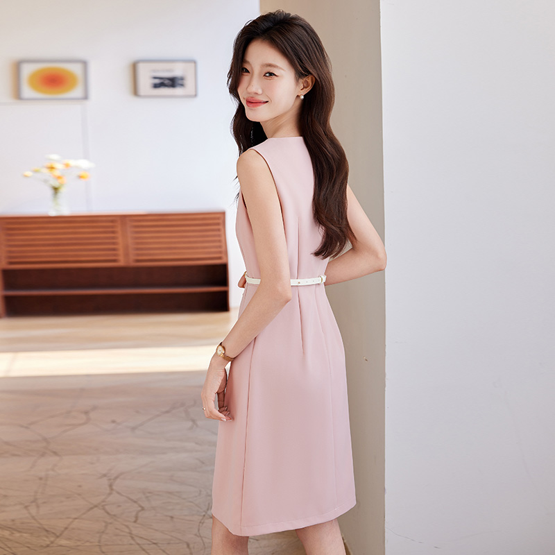 Sleeveless summer dress thin sleeveless dress for women