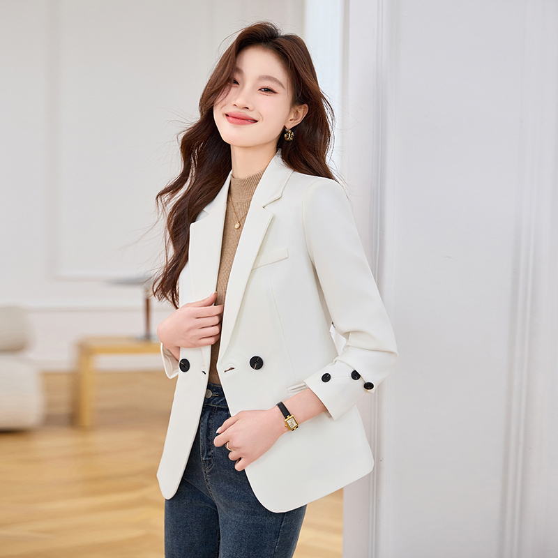 Spring and autumn coat pinched waist tops for women