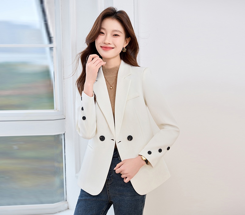 Spring and autumn coat pinched waist tops for women