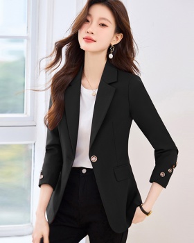 Pinched waist fashion tops spring and autumn coat for women