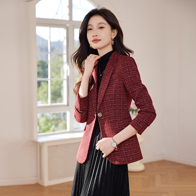 Slim Casual tops chanelstyle business suit for women