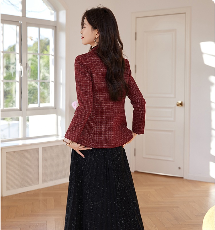 Slim Casual tops chanelstyle business suit for women