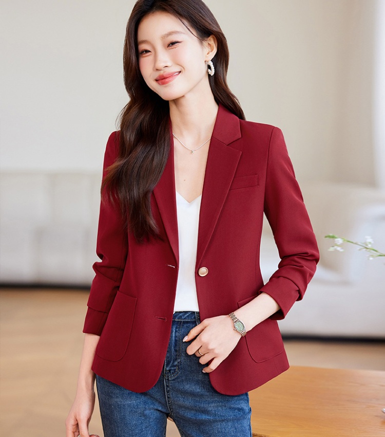 Short fashion business suit slim Casual coat for women