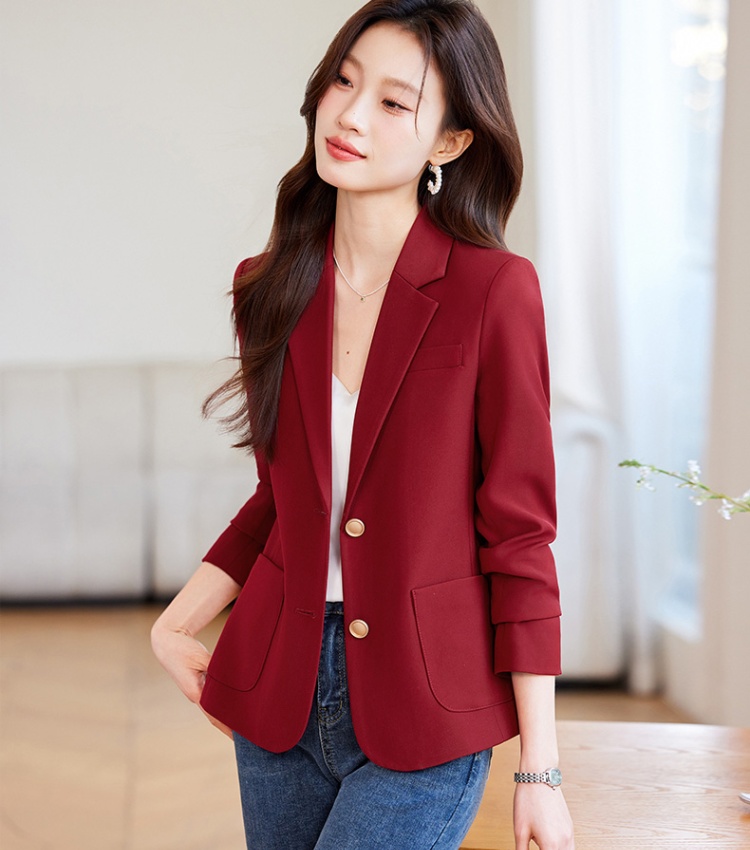 Short fashion business suit slim Casual coat for women