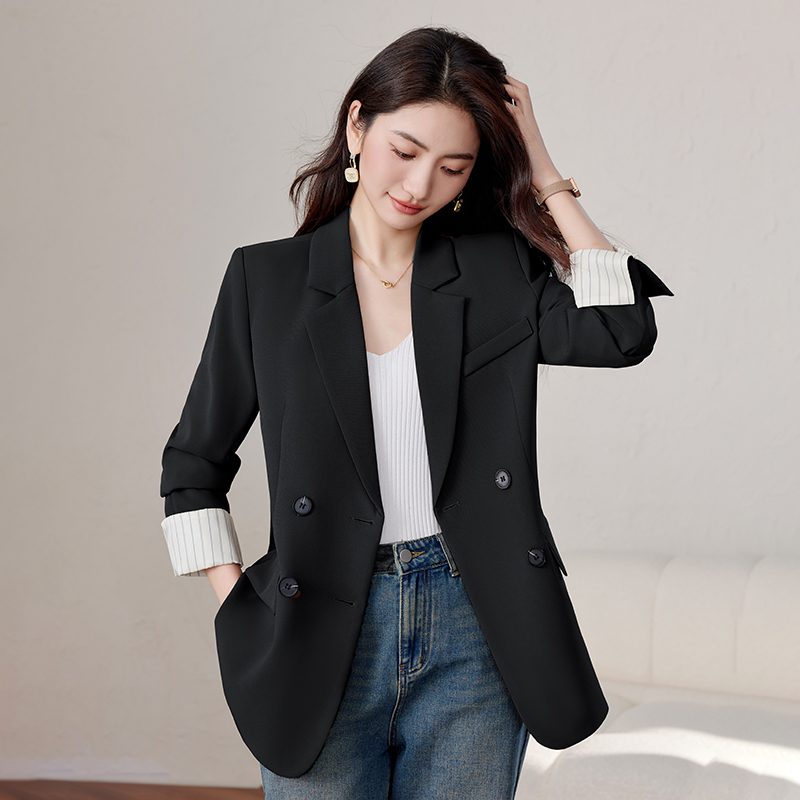 Slim double-breasted tops loose spring coat