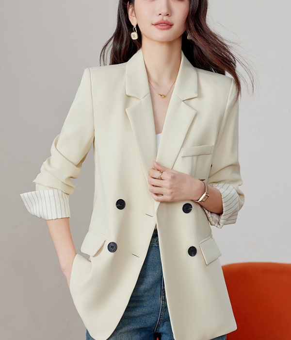 Slim double-breasted tops loose spring coat