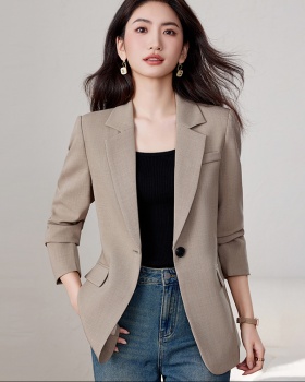 Lapel Casual business suit simple coat for women