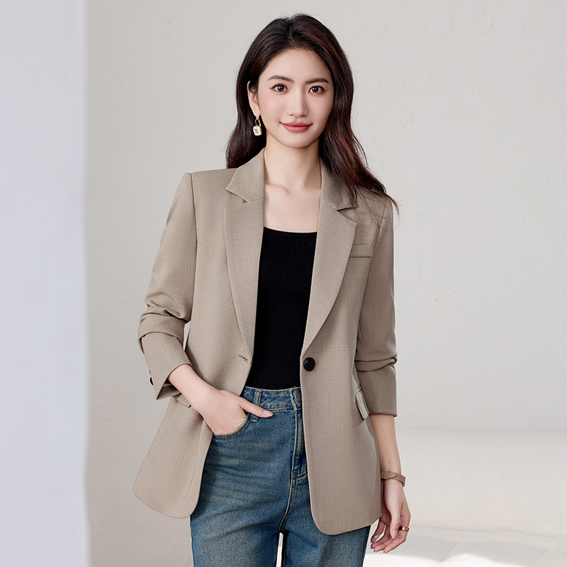 Lapel Casual business suit simple coat for women