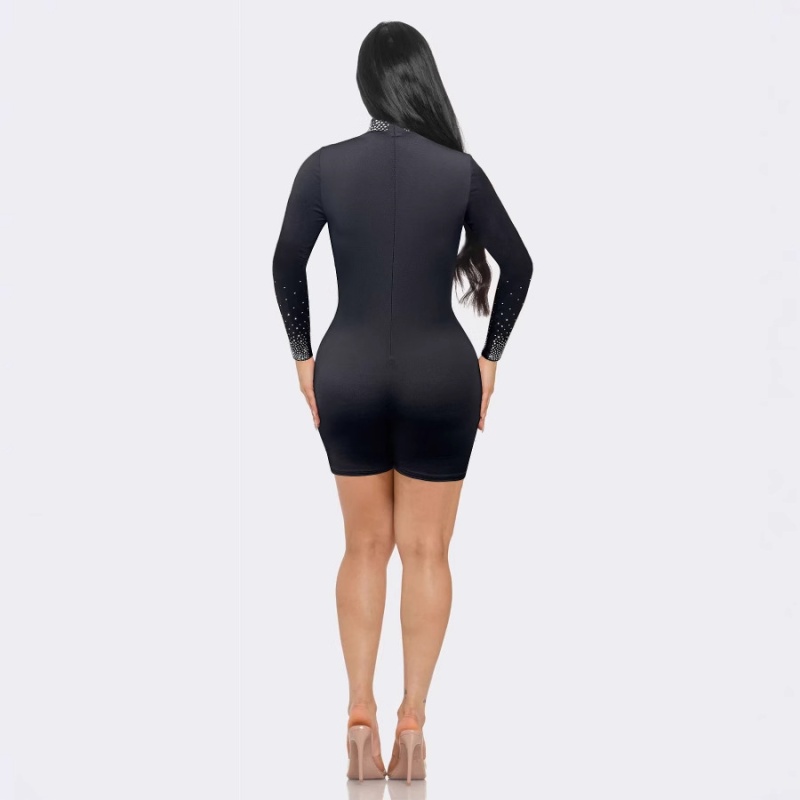 Elasticity perspective European style sexy jumpsuit