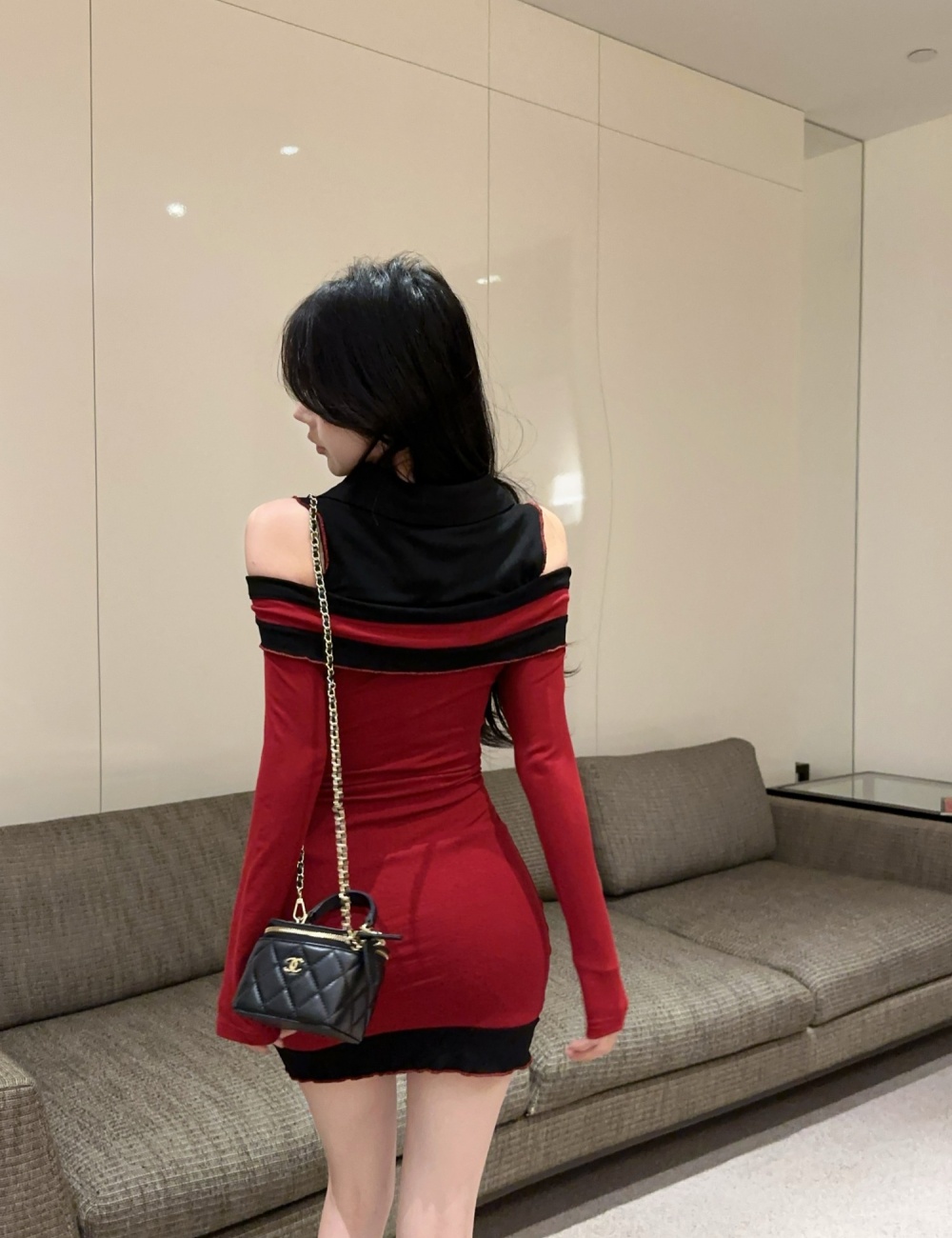 Strapless slim fashion package hip dress for women