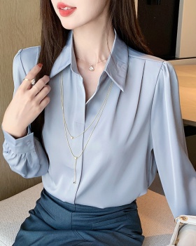 Long sleeve tops spring small shirt for women