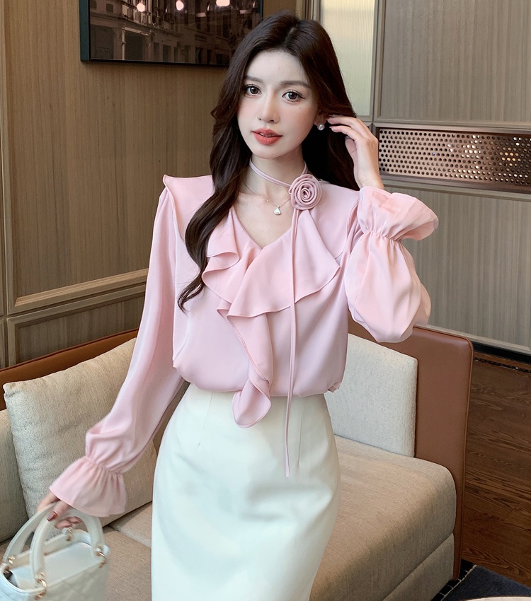 Spring shirt Korean style small shirt for women