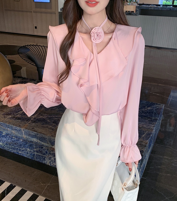 Spring shirt Korean style small shirt for women