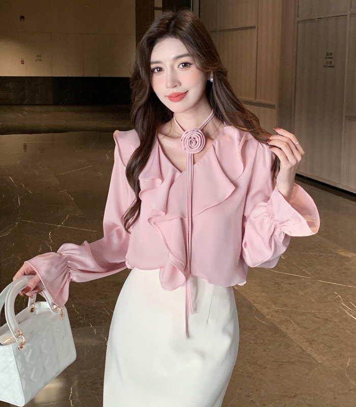 Spring shirt Korean style small shirt for women