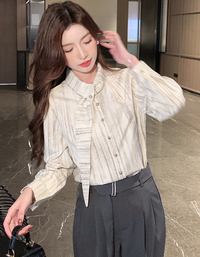 Printing Korean style tops spring shirt for women