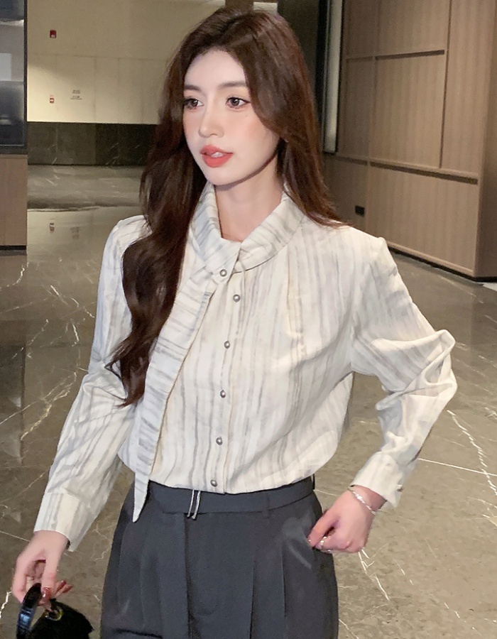 Printing Korean style tops spring shirt for women