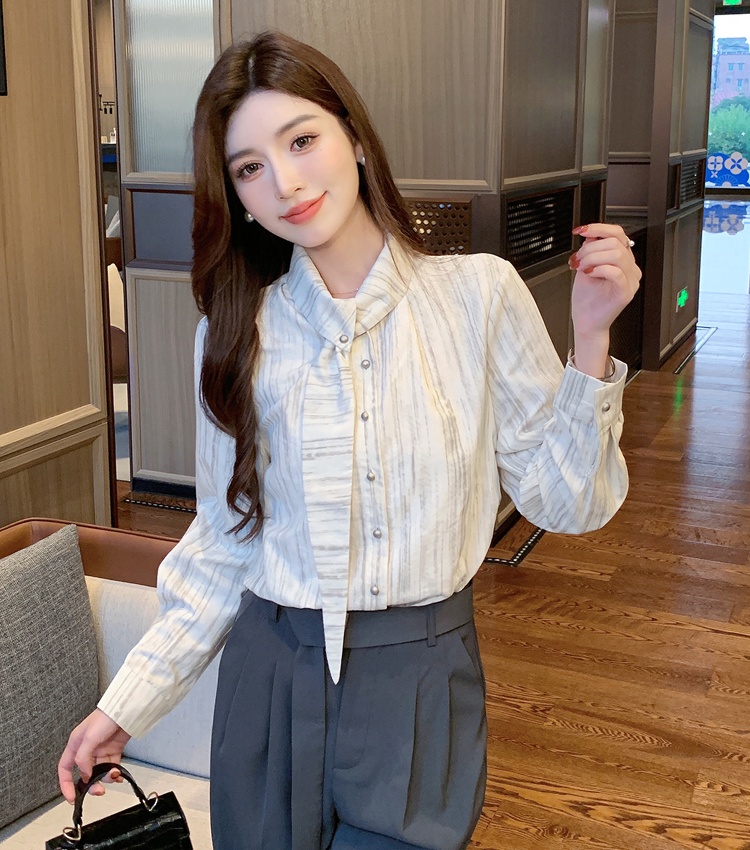 Printing Korean style tops spring shirt for women