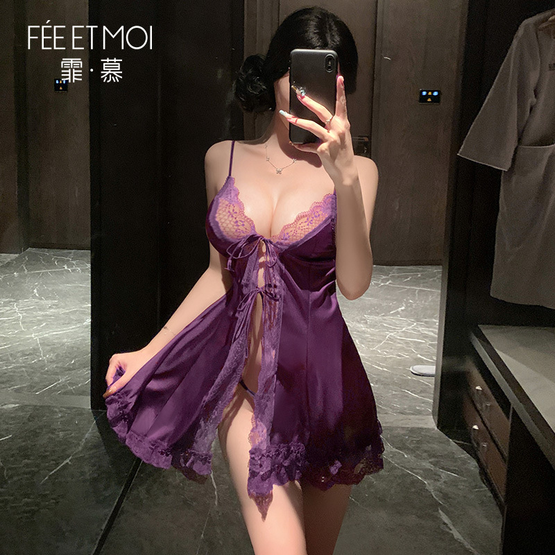 Frenum night dress perspective Sexy underwear