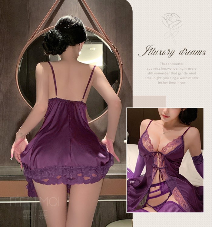 Frenum night dress perspective Sexy underwear