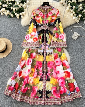 Unique dress temperament long dress for women