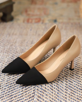 Fine-root shoes pointed high-heeled shoes for women