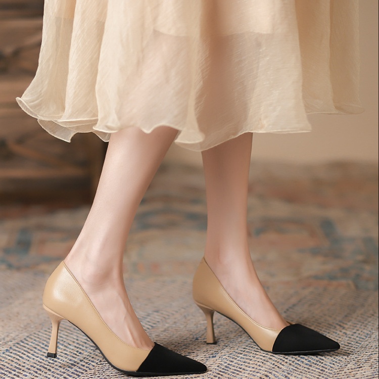 Fine-root shoes pointed high-heeled shoes for women