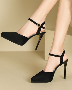 Summer high-heeled sandals pointed fine-root shoes