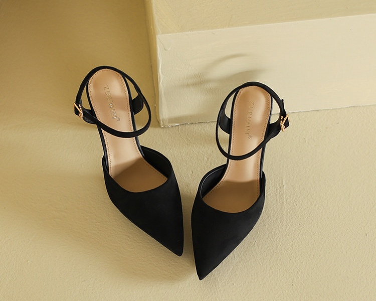 Summer high-heeled sandals pointed fine-root shoes