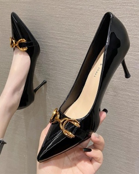 France style shoes Korean style high-heeled shoes