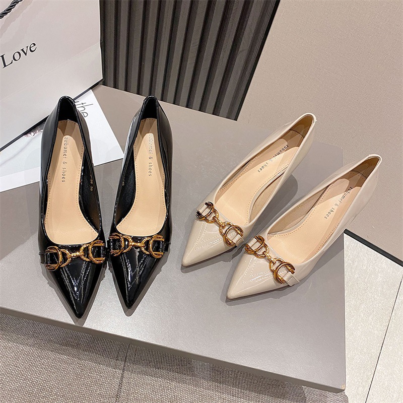 France style shoes Korean style high-heeled shoes