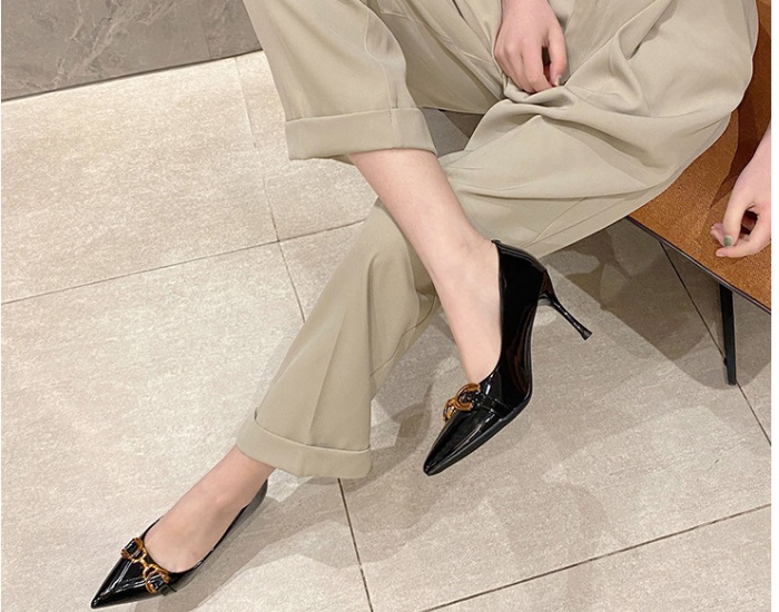 France style shoes Korean style high-heeled shoes