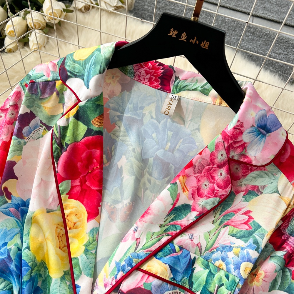 Light luxury printing business suit beautiful dress for women