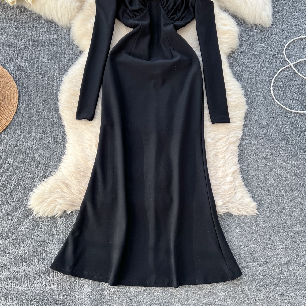 Black light luxury formal dress ladies long dress for women