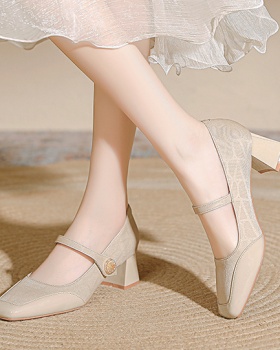 France style high-heeled shoes red wedding shoes for women