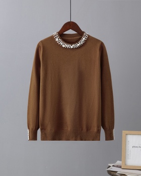 Beading sweater autumn and winter bottoming shirt for women