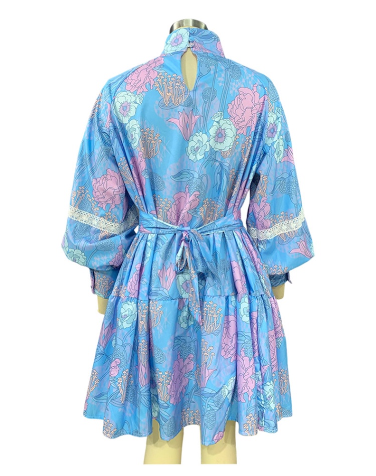 Printing fashion shirt temperament dress for women