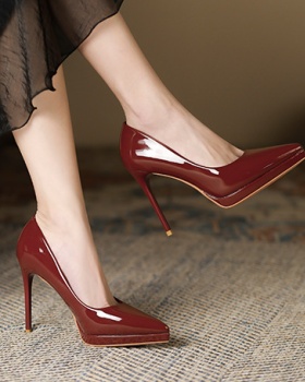 Temperament high-heeled shoes low shoes for women