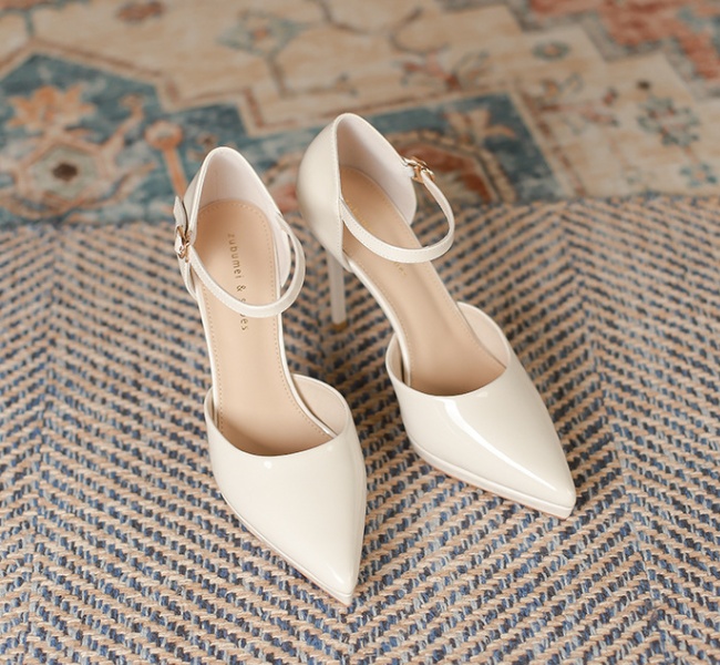 Pointed sandals high-heeled platform for women